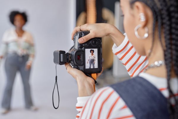 coordinating outfit and makeup for photoshoots